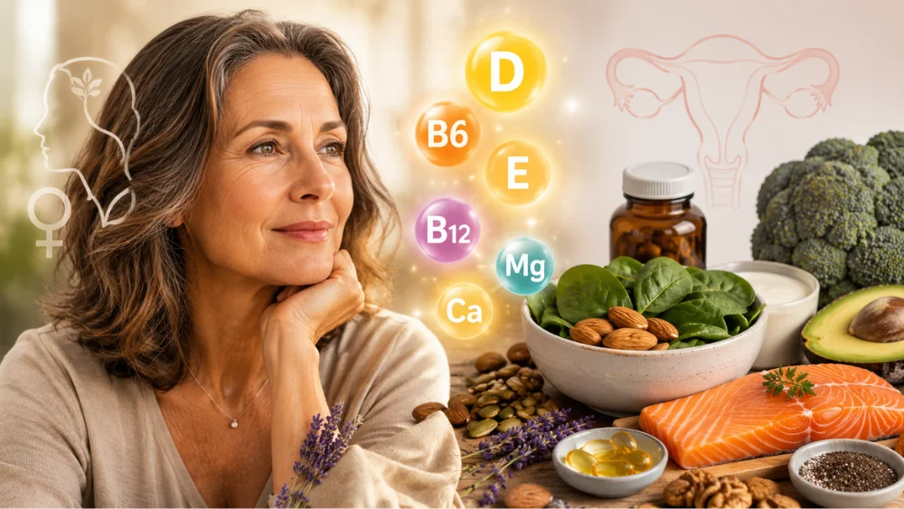 Vitaminas clave en la premenopausia y menopausia para sentirte mejor cada día.